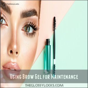 Using Brow Gel for Maintenance