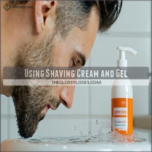 Using Shaving Cream and Gel