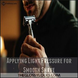 Applying Light Pressure for Smooth Shave