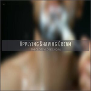 Applying Shaving Cream