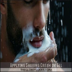 Applying Shaving Cream or Gel