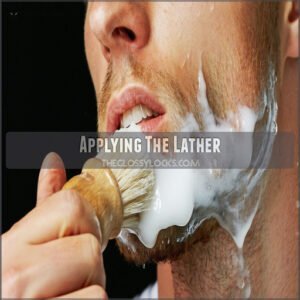 Applying The Lather