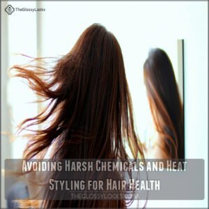 Avoiding Harsh Chemicals and Heat Styling for Hair Health