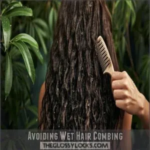 Avoiding Wet Hair Combing Avoiding Wet Hair Combing