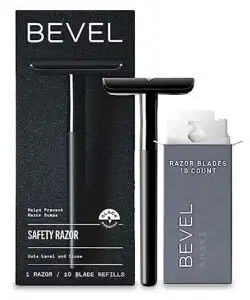 Bevel Safety Razor with Brass B0BXFLMXNL