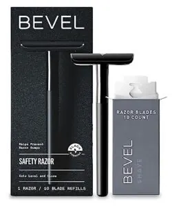 Bevel Safety Razor with Brass B0BXFLMXNL