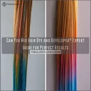 can you mix hair dye and developer