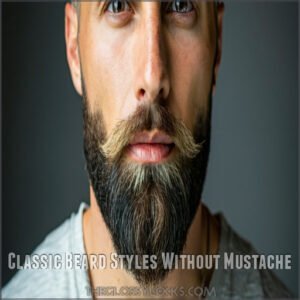 Classic Beard Styles Without Mustache