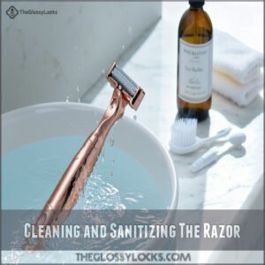 Cleaning and Sanitizing The Razor