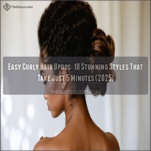 easy curly hair updos