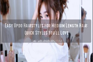 easy updo hairstyles for medium length hair