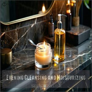 Evening Cleansing and Moisturizing