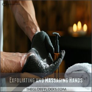 Exfoliating and Massaging Hands