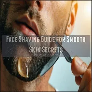 face shaving guide for smooth skin