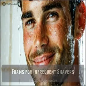 Foams for Infrequent Shavers