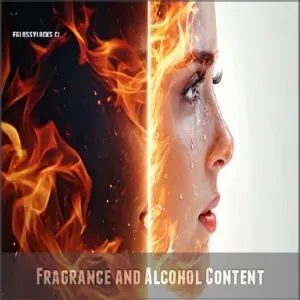 Fragrance and Alcohol Content