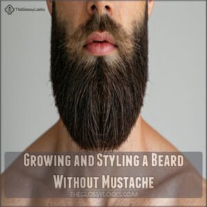 Growing and Styling a Beard Without Mustache