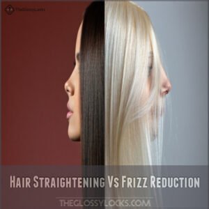 Hair Straightening Vs Frizz Reduction