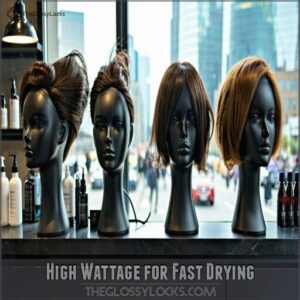 High Wattage for Fast Drying High Wattage for Fast Drying