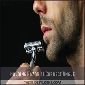 Holding Razor at Correct Angle