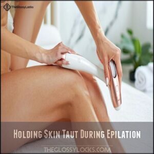 Holding Skin Taut During Epilation