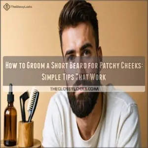 how to groom a short beard for patchy cheeks