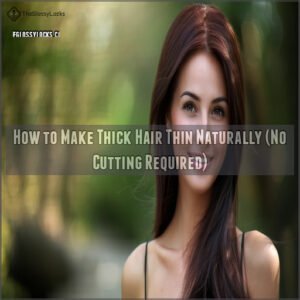 How to Make Thick Hair Thin Naturally (No Cutting Required)