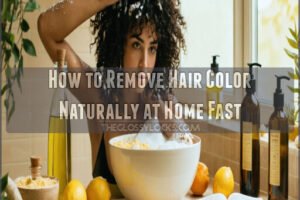 how to remove hair color naturally at home