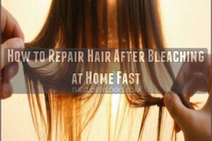 how to repair hair after bleaching at home