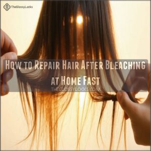 how to repair hair after bleaching at home