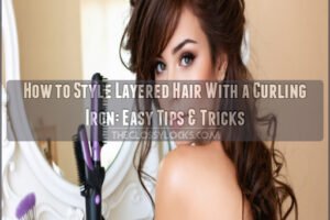 how to style layered hair with curling iron