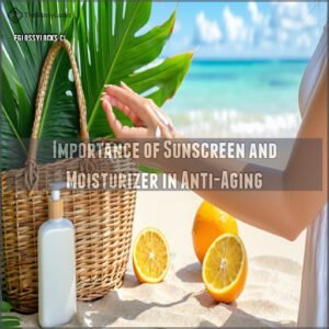 Importance of Sunscreen and Moisturizer in Anti-Aging