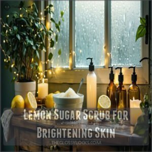 Lemon Sugar Scrub for Brightening Skin