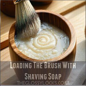 Loading The Brush With Shaving Soap