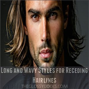 Long and Wavy Styles for Receding Hairlines