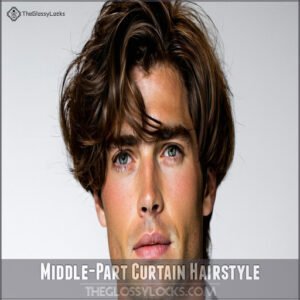 Middle-Part Curtain Hairstyle