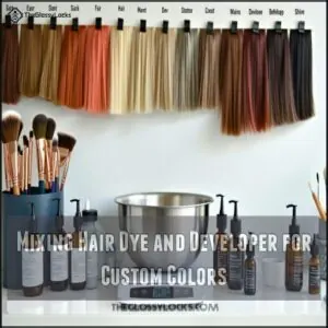 Mixing Hair Dye and Developer for Custom Colors Mixing Hair Dye and Developer for Custom Colors