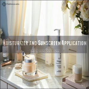 Moisturizer and Sunscreen Application