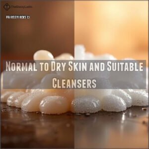 Normal to Dry Skin and Suitable Cleansers