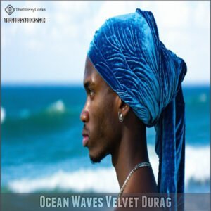 Ocean Waves Velvet Durag