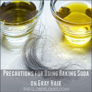 Precautions for Using Baking Soda on Gray Hair