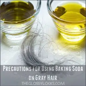 Precautions for Using Baking Soda on Gray Hair