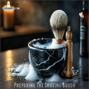 Preparing The Shaving Brush