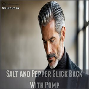 Salt and Pepper Slick Back With Pomp