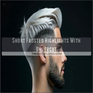 Short Frosted Highlights With Undercut