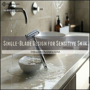 Single-Blade Design for Sensitive Skin