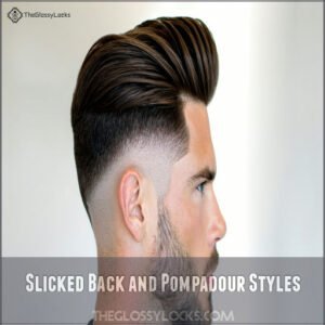 Slicked Back and Pompadour Styles