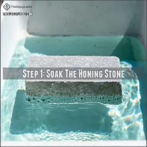 Step 1: Soak The Honing Stone Step 1: Soak The Honing Stone