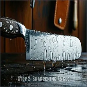 Step 2: Sharpening Angle Step 2: Sharpening Angle