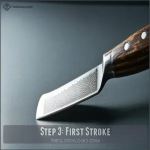 Step 3: First Stroke Step 3: First Stroke